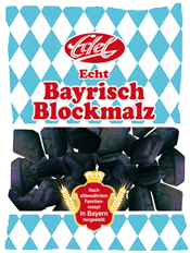 „Genuine Bavarian Block Malt Candies“ from Edel with new retail bag design