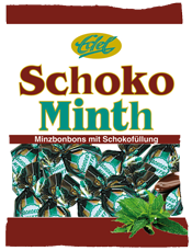 Minze küsst Schokolade – <br />im neuen Schoko Minth-Beutel von Edel