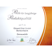 Eduard Edel erhält „Preis für langjährige Produktqualität“ der DLG