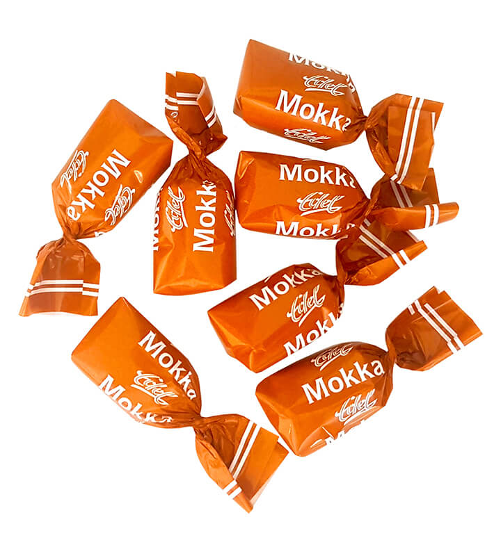 Milch-Mokka gefüllt