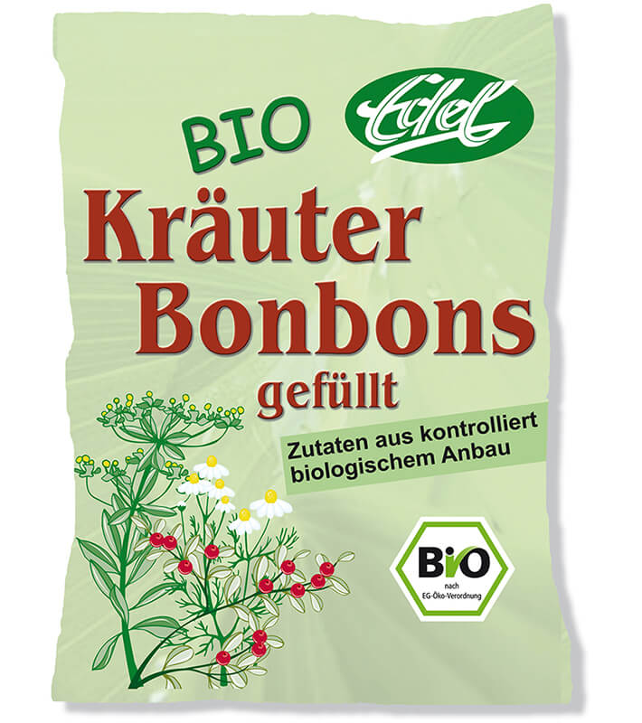 Bio-Kräuter gefüllt