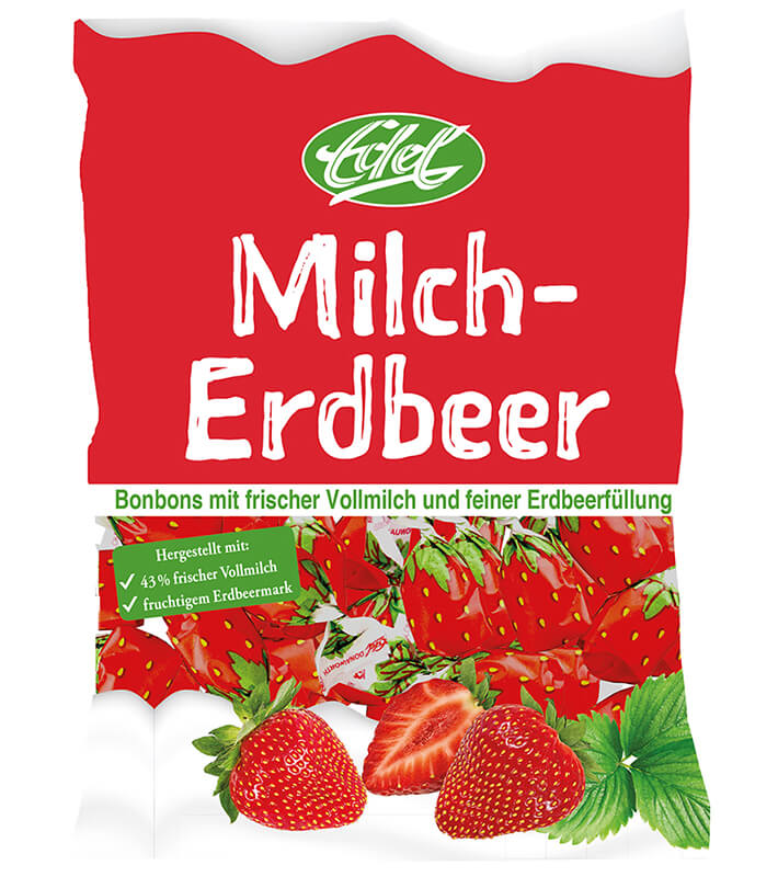 Milch-Erdbeer gefüllt
