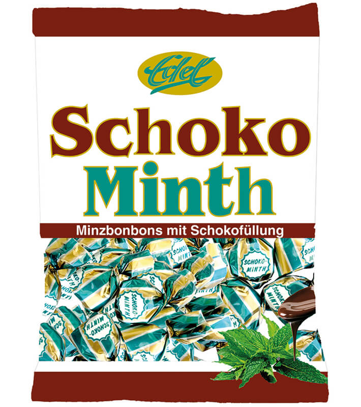 Schoko-Minth gefüllt