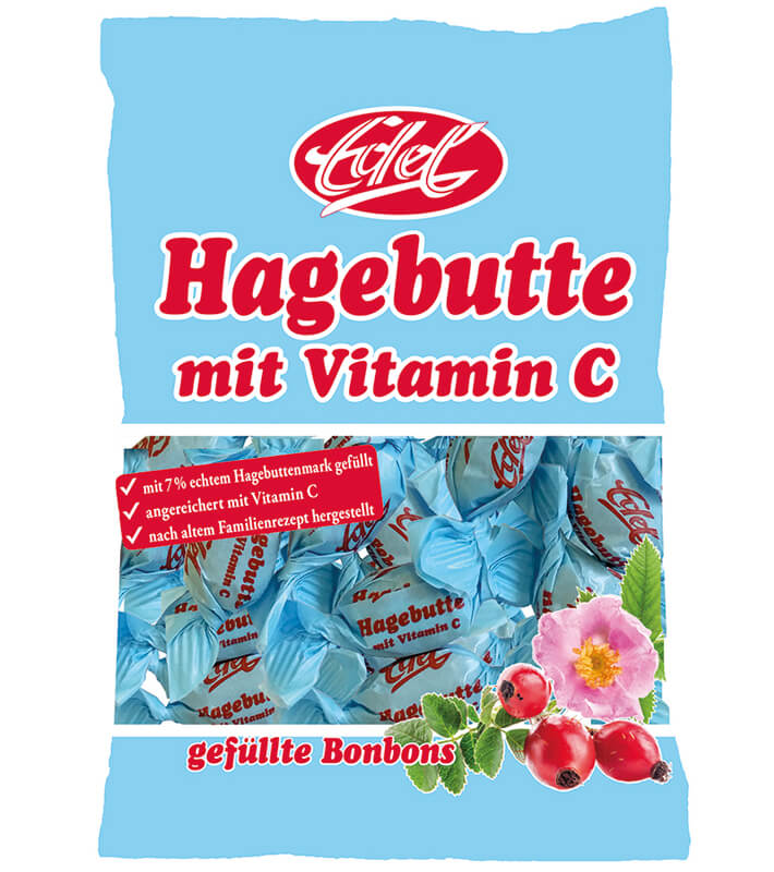 Hagebutte mit Vitamin C gefüllt