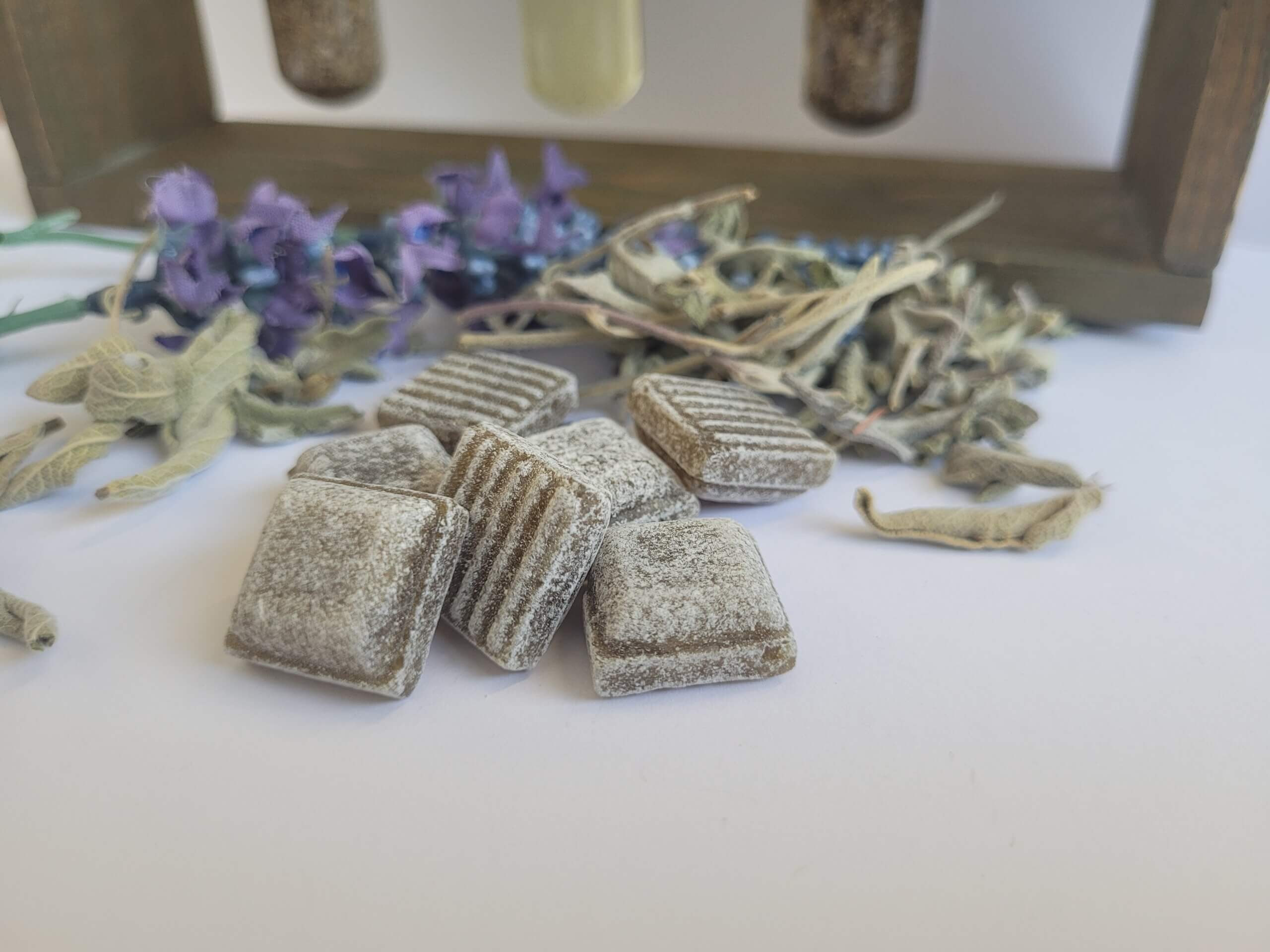 Salbei-Würfel Detail